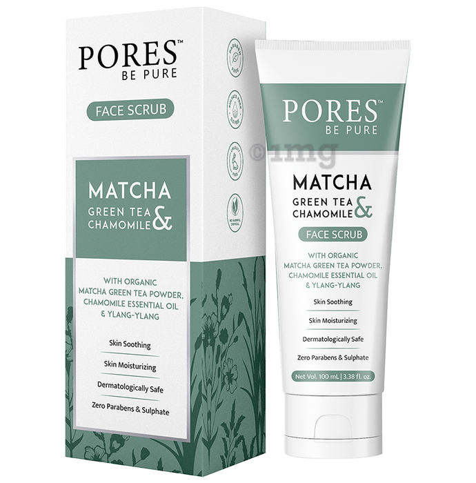 Pores Be Pure Matcha Green Tea & Chamomile Face Scrub