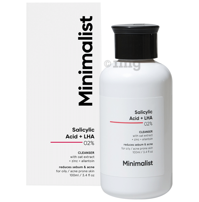 Minimalist 2% Salicyclic Acid + LHA Cleanser | Reduces Acne and Balances Oil