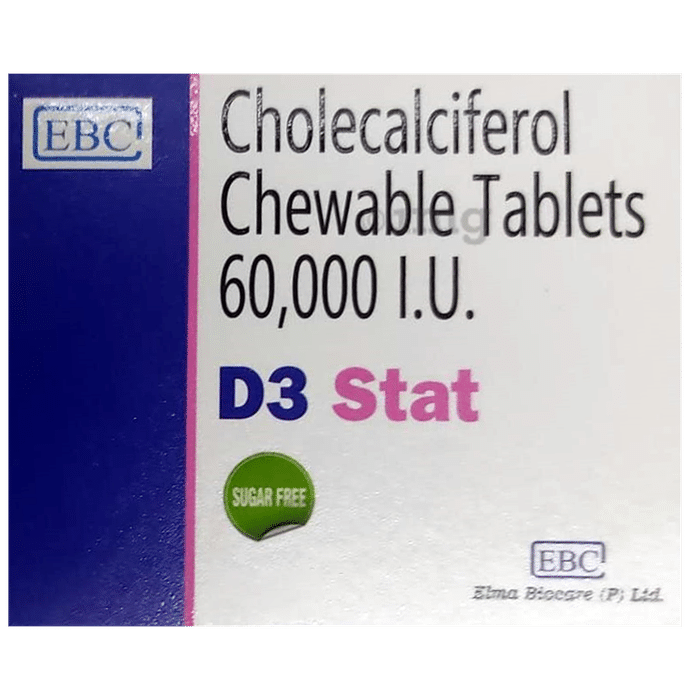 D3 Stat Chewable Tablet Sugar Free Buy strip of 4.0 Chewable Tablets