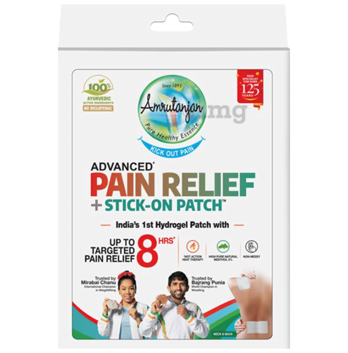 Amrutanjan Advanced Pain Relief + Stick-On Patch