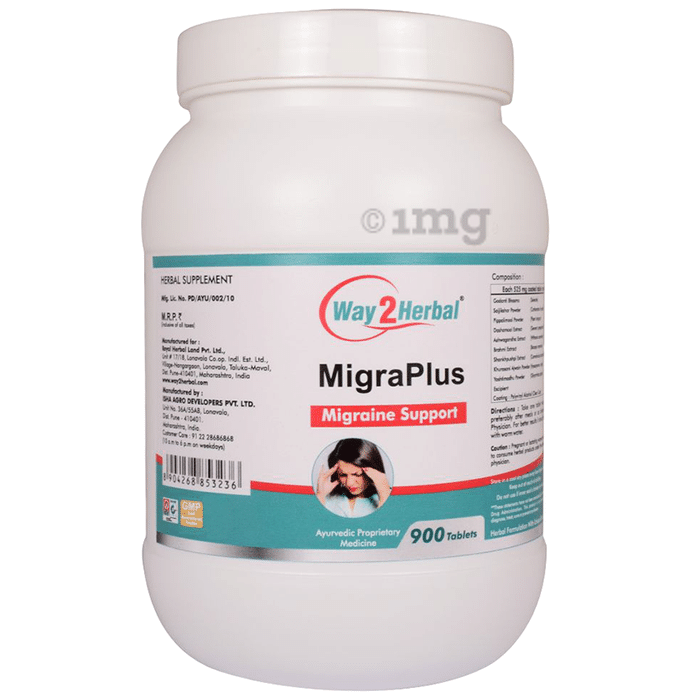 Way2Herbal Migra Plus Migraine Support Tablet