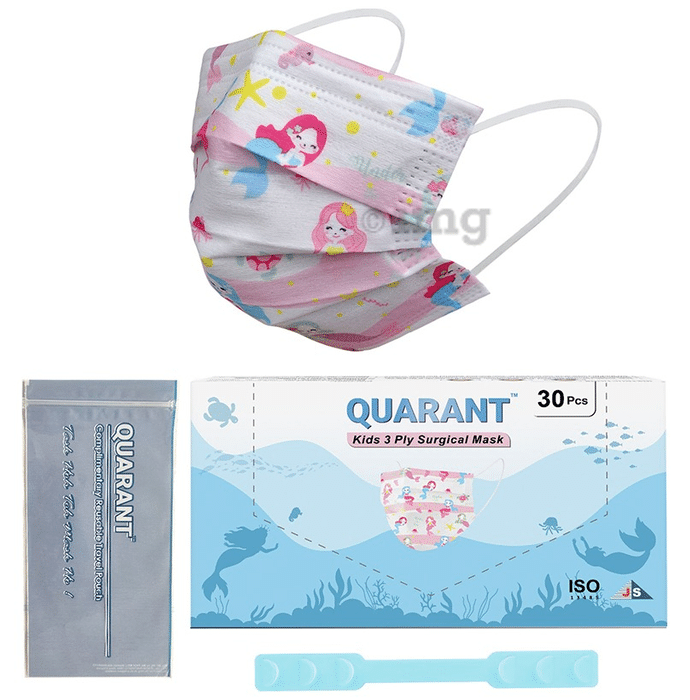 Quarant Kids 3 Ply Surgical Mask Princess Mermaid Design