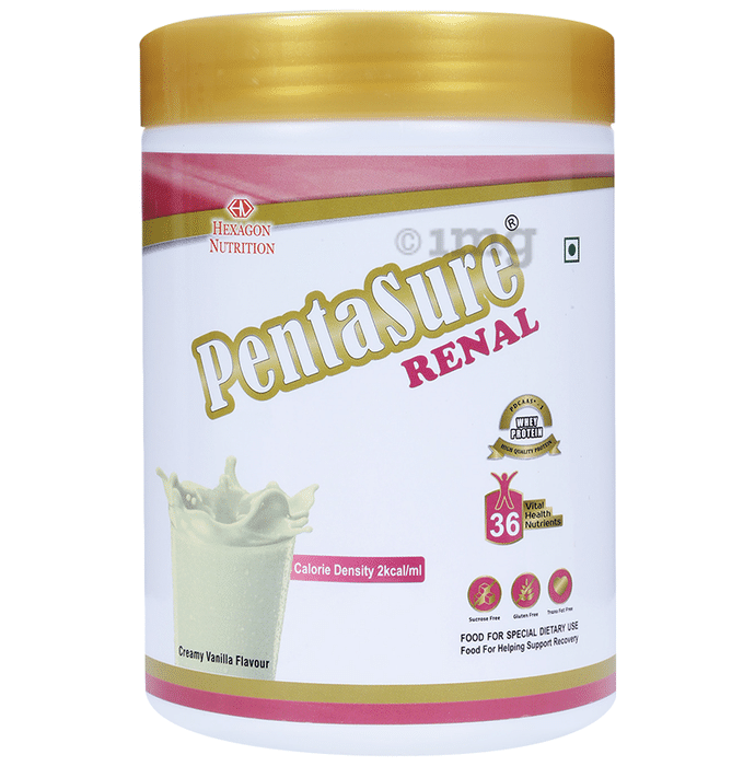 PentaSure Renal with Whey Protein | Gluten Free | Flavour Powder Creamy Vanilla