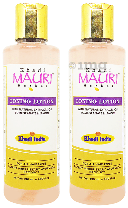 Khadi Mauri Herbal  Toning Lotion (210ml Each)