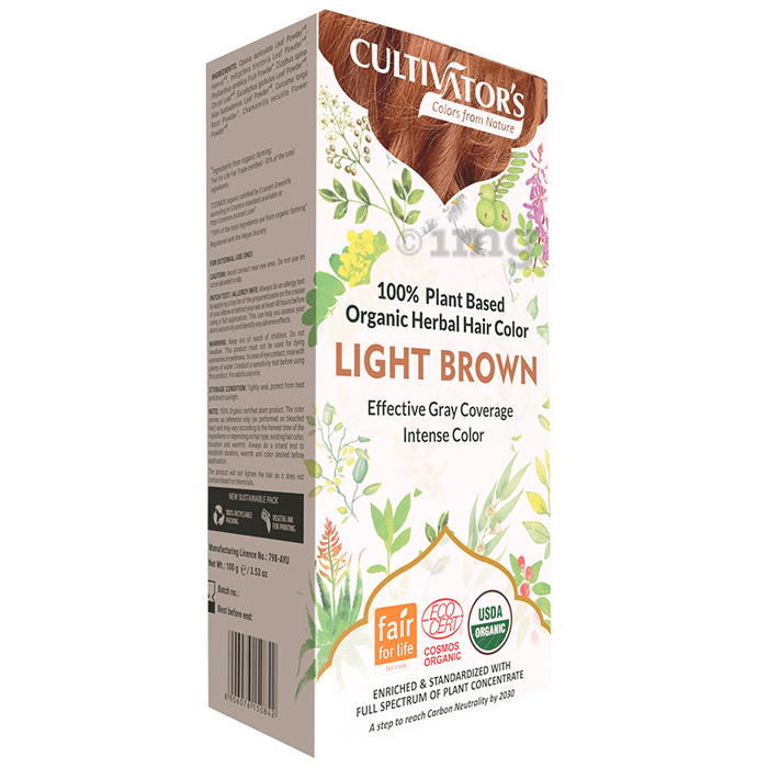 Cultivator's Organic Herbal Hair Color Light Brown