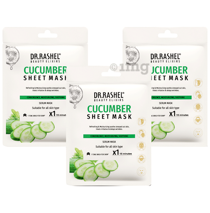 Dr. Rashel Cucumber Sheet Mask (20gm Each)