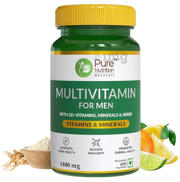 Pure Nutrition Multivitamin for Men with Minerals | For Healthy Bones & Immunity | Tablet