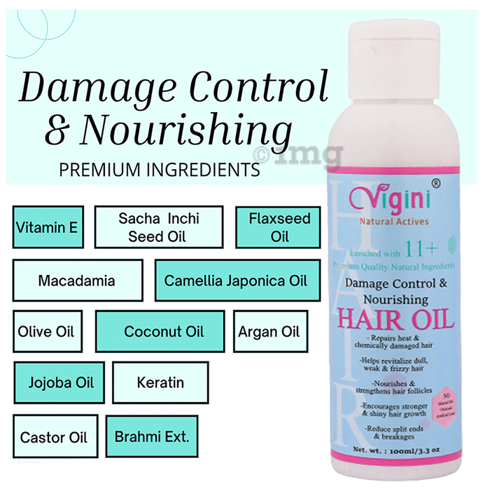 Vigini Natural Actives Hair Oil Damage Control & Nourishing