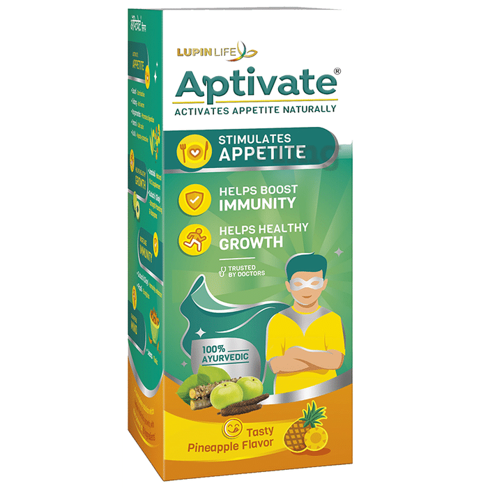 Aptivate 100% Ayurvedic for Appetite, Immunity & Growth | Syrup Pineapple