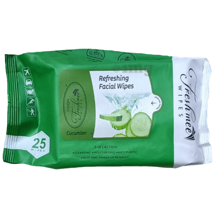 Vision Freshmee Refreshing Facial Wipes Cucumber