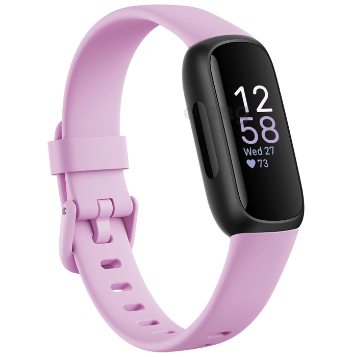 Fitbit Inspire 3 Health & Fitness Tracker Lilac Bliss,Black