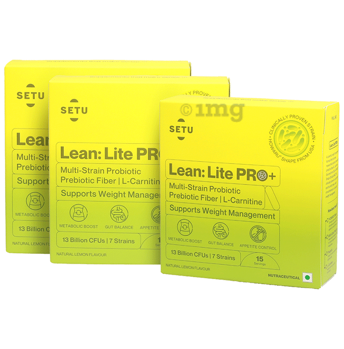 Setu Lean: Lite Pro+ Sachet (15 Each) Lemon