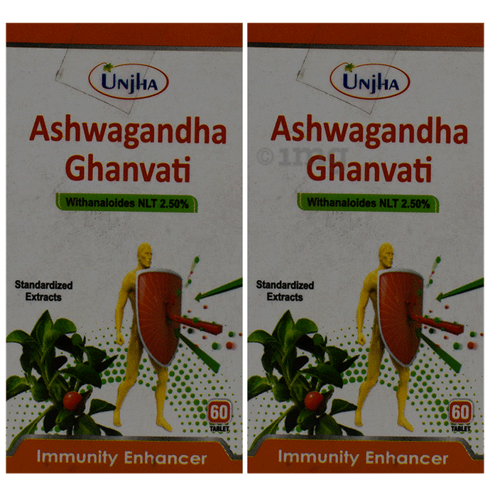 Unjha Ashwagandha Ghanvati Tablet (60 Each)