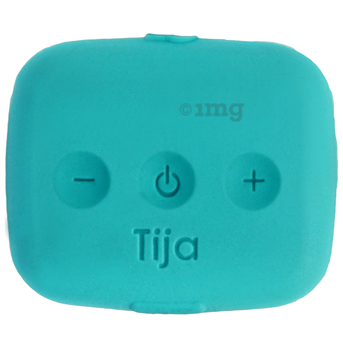 Tija Period Pain Relief Wearable Device with Hydrogel Pads Tiffany Blue