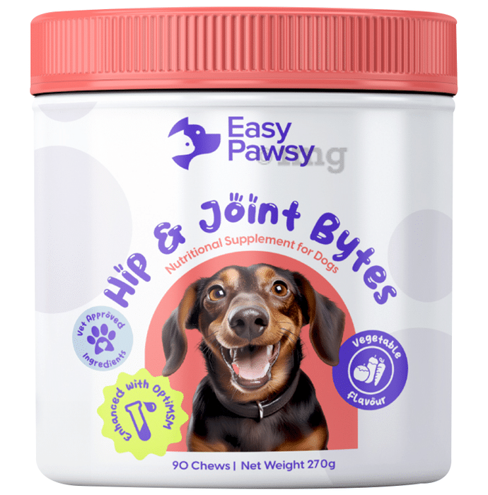 Easy Pawsy Hip & Joint Bytes Functional Supplements for Dogs Apple
