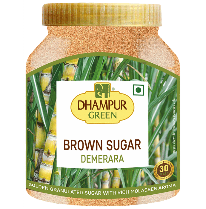 Dhampur Green Demerara Sugar (Brown) Powder