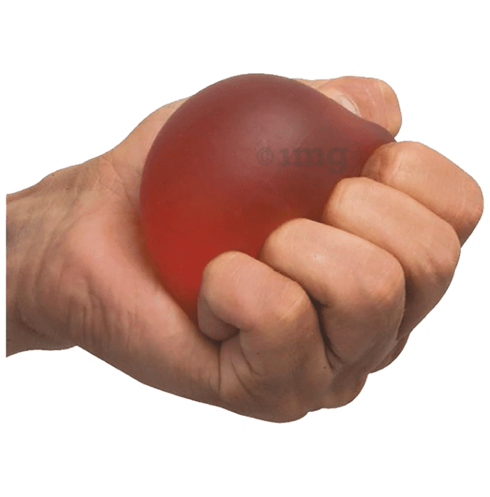 Thyrocare Red Silicone Squeeze Ball