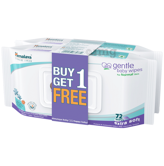 Himalaya Gentle Baby Wipes (72 Each) Super Saver Pack