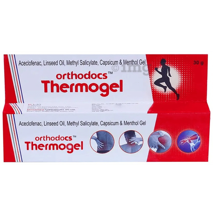 Orthodocs Thermogel Pain Relief Gel for Muscle Joint & Knee Pain (30gm Each)