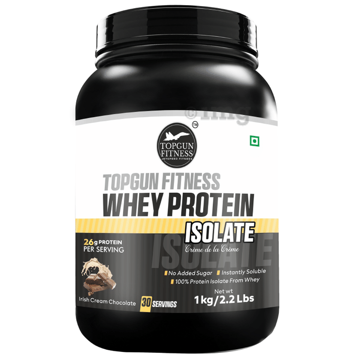 Topgun Fitness Whey Protein Isolate Powder Irish Cream Chocolate Buy
