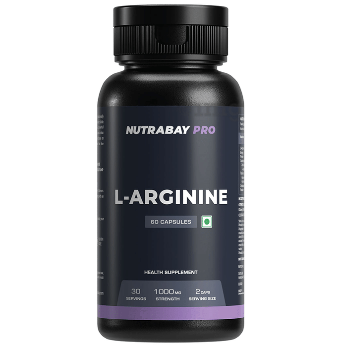 Nutrabay L-Arginine for Endurance & Muscle Pump | Capsule