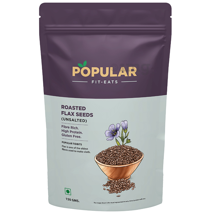 Popular Essentials Fit Eats Flax Seeds Roasted & Unsalted