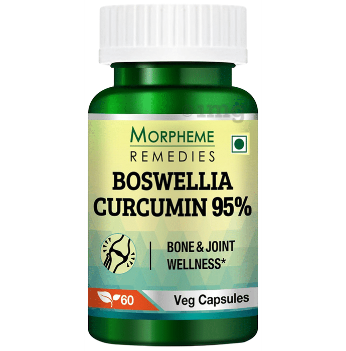 Morpheme Remedies Boswellia Curcumin 95% Veg Capsules