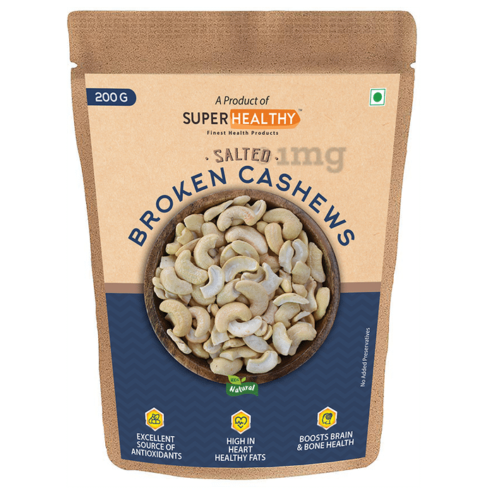 Super Healthy Salted Broken Cashews