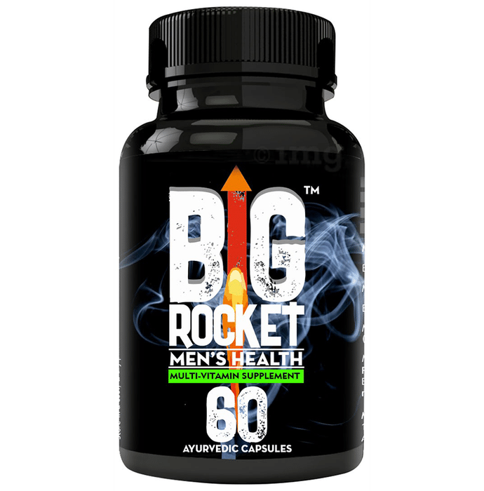 Big Rocket Men's Health Multi-Vitamin Supplement Ayurvedic Capsule