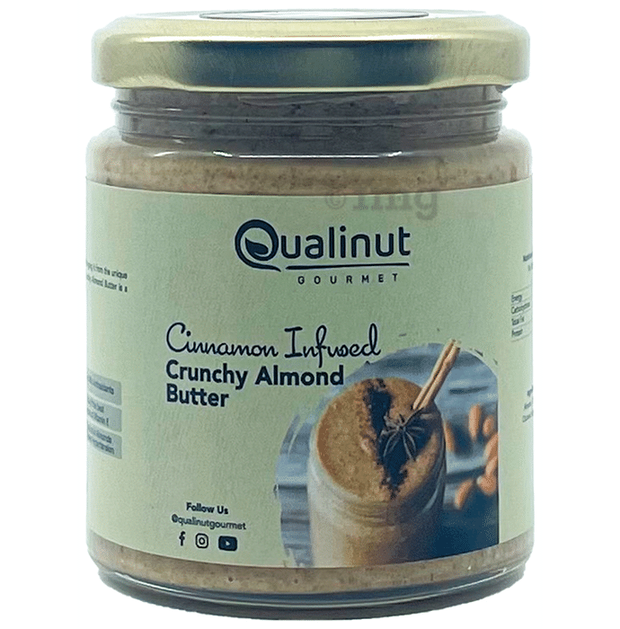 Qualinut Gourmet Cinnamon Infused Crunchy Almond Butter