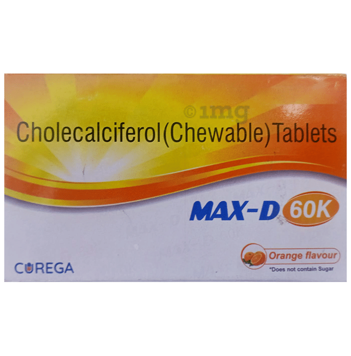 Max-D 60k Chewable Tablet Orange