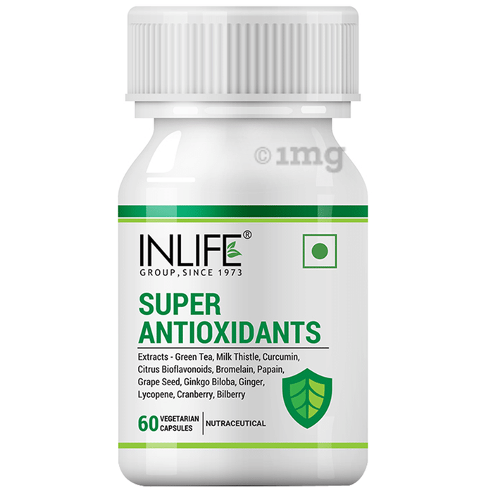 Inlife Super Antioxidants for Immunity & Fatigue Reduction | Veg Capsule