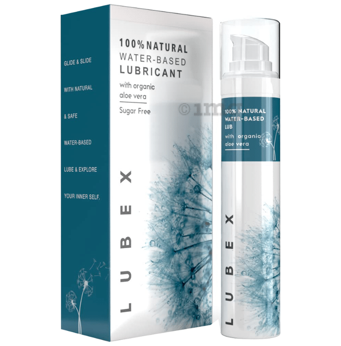 Lubex 100% Natural Water-Based Lubricant with Organic Aloe Vera (50ml Each)
