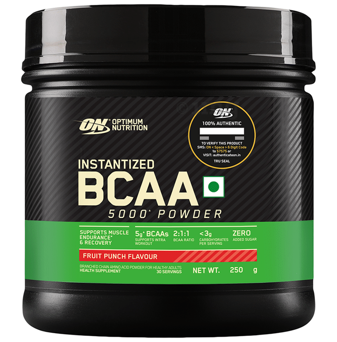Optimum Nutrition (ON) Instantized BCAA 5000 Powder Fruit Punch