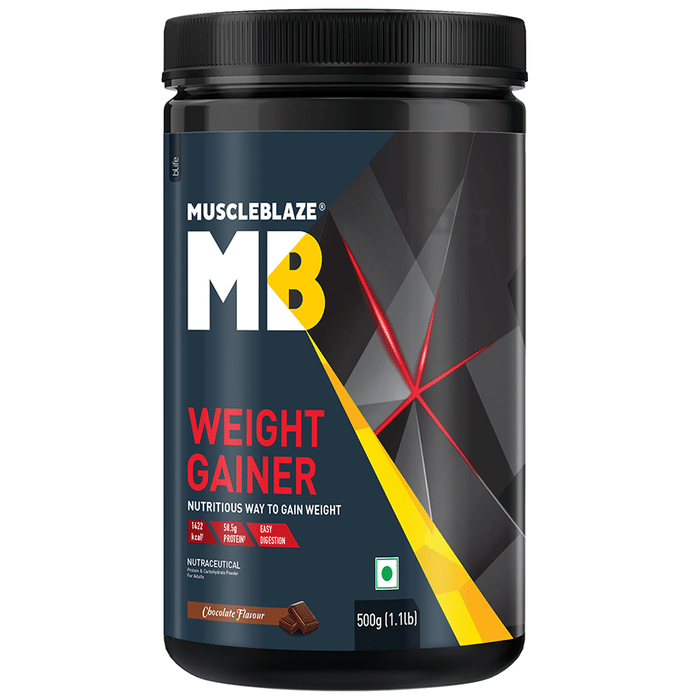 MuscleBlaze Weight Gainer | With Added Digezyme for Muscle Mass | Flavour Chocolate