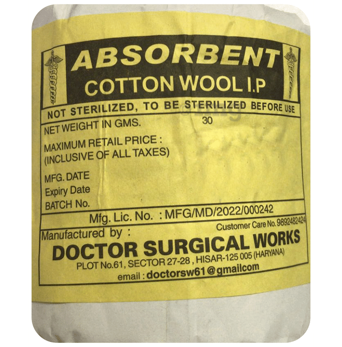 Doctor Surgical Works Absorbent Cotton Wool