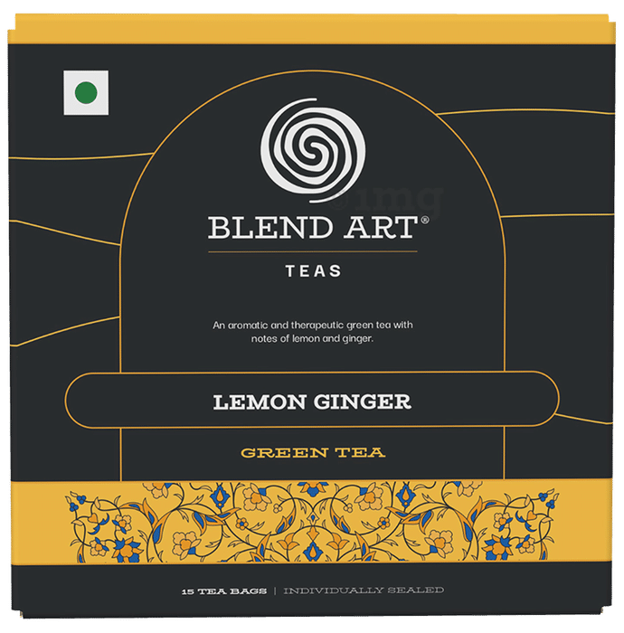 Blend Art Lemon Ginger Green Tea Bag (2gm Each)