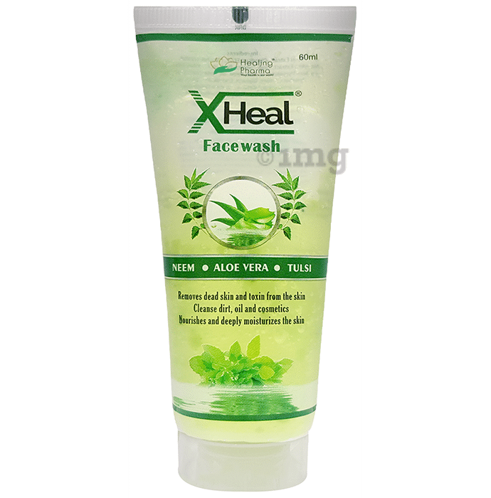 Healing Pharma X Heal Face Wash (60ml Each) Neem, Tulsi & Aloe Vera
