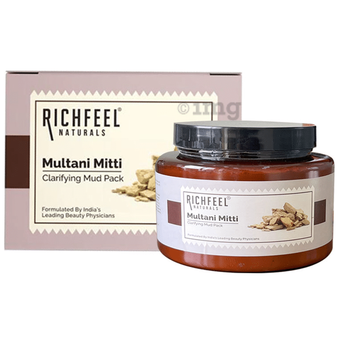 Richfeel Multani Mitti Powder (Fuller's Earth) For Soft and Glowing Skin