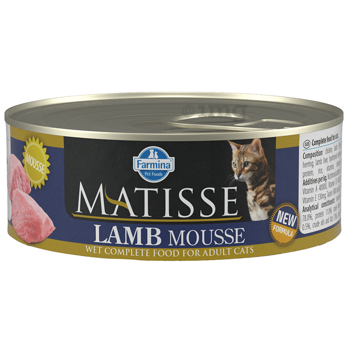 Farmina Pet Foods Matisse Mousse Wet Complete Food for Adult Cats (85gm Each) Lamb