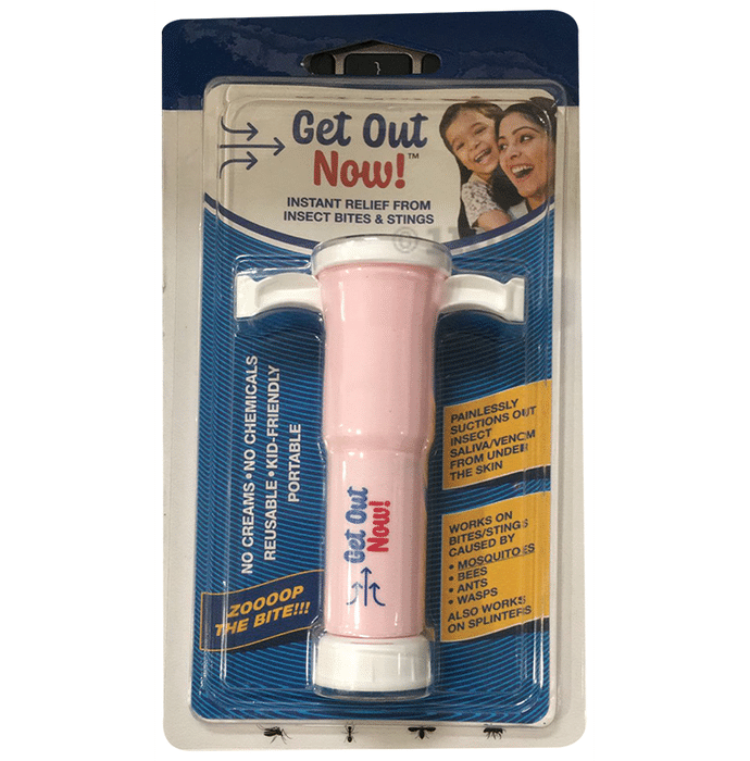 Get Out Now! Insect Bite Suction Device Pink