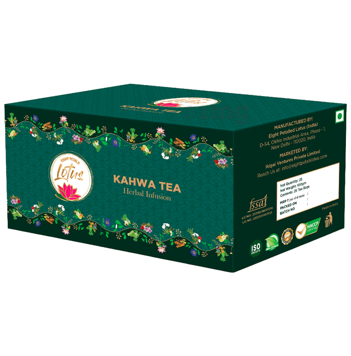 Eight Petals Lotus Kahwa Tea Herbal Infusion (4gm Each)