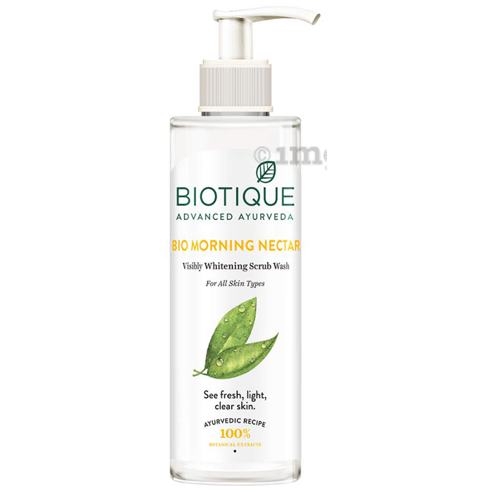 Biotique Bio Morning Nectar Visibly Whitening Scrub Wash