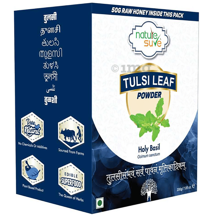 Nature Sure Tulsi Leaf Powder (200gm Each) with 50gm Raw Honey Free