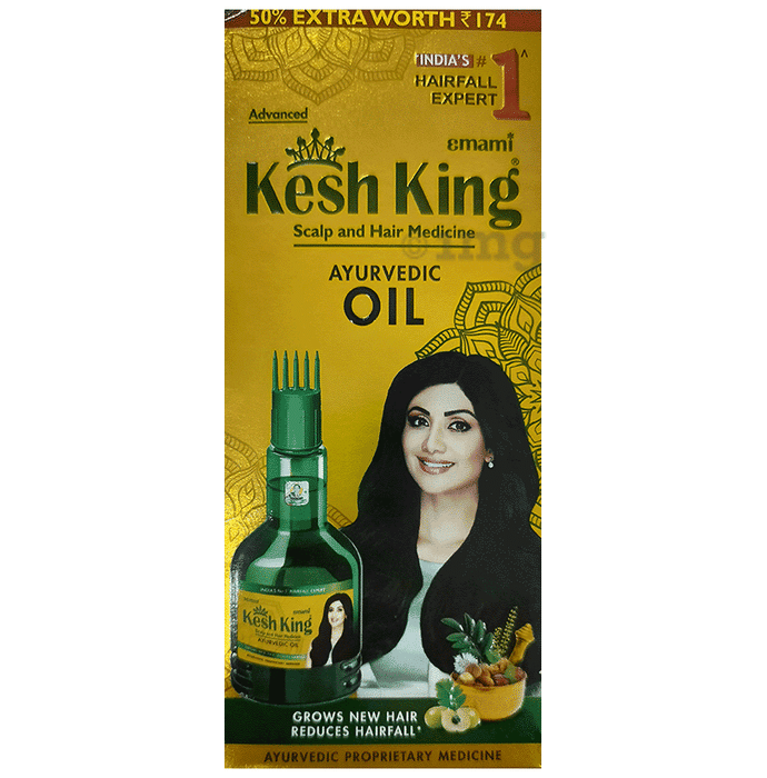 Kesh King Scalp and Hair Medicine Ayurvedic Oil | Reduces Hair Fall & Promotes New Hair Growth