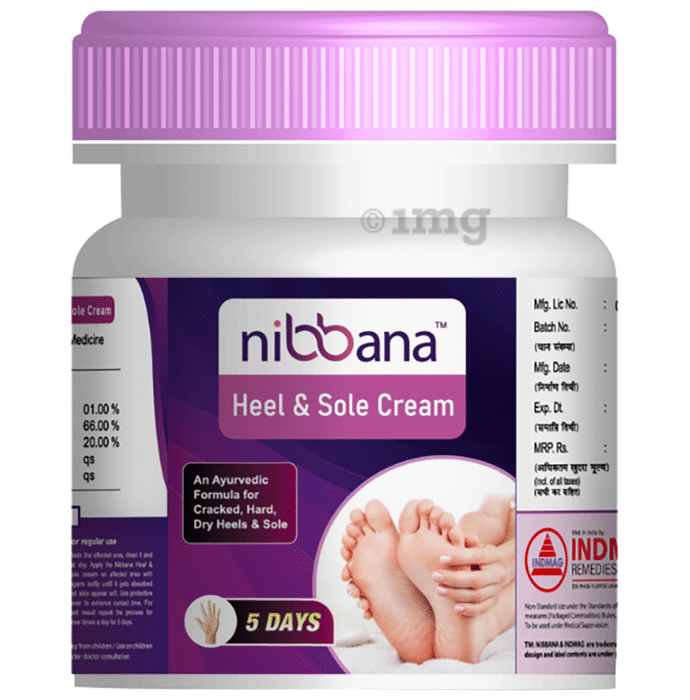 Nibbana Heel & Sole Cream for Cracked and Dry Feets (25ml Each)