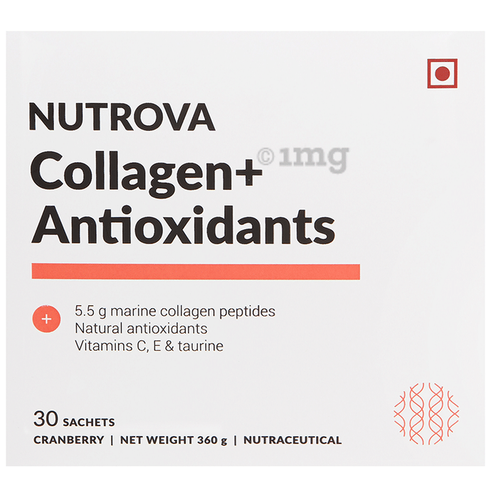 Nutrova Collagen+ Antioxidants | Flavour Cranberry (12gm Each)