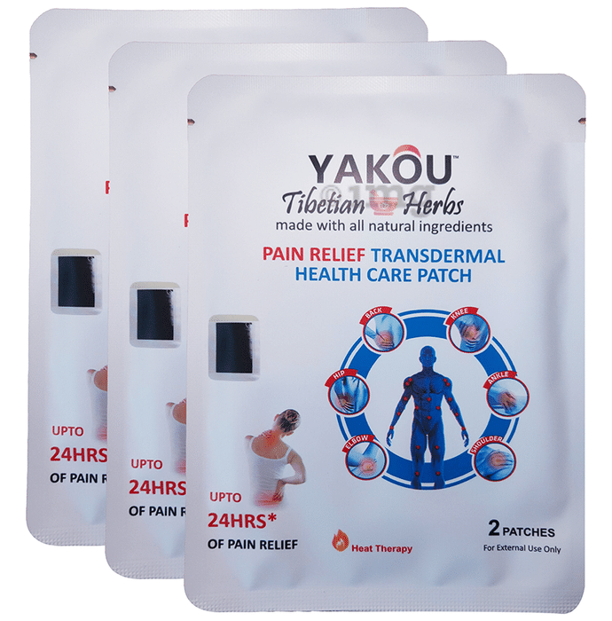 Yakou Tibetian Herbs Pain Relief Transdermal Health Care Patch (2 Each)