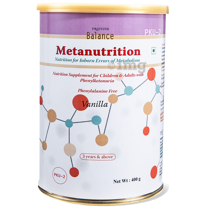 Pristine Balance Metanutrition PKU 2 (3 Years & Above) for Metabolism | Flavour Powder Vanilla