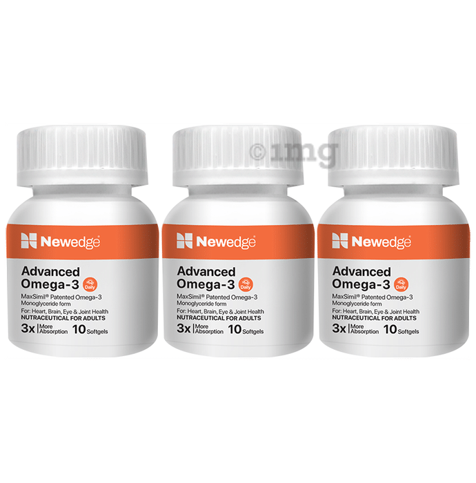 Newedge Advanced Omega 3 Daily Maxsimil Patented Softgels (10 Each)